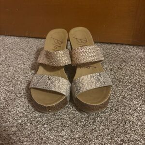 Blowfish Women's Woven and Snakeskin Sandals